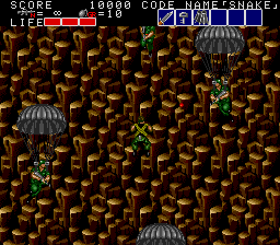 Yes, the entire screen is just a sheer cliff. Bloody Wolves don't do things by half.