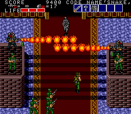 As the flames part, the statue soldier appears. PREPARE TO BLOODSHED.