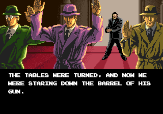 But... You're not staring at his gun, you're- you know what, I give up.