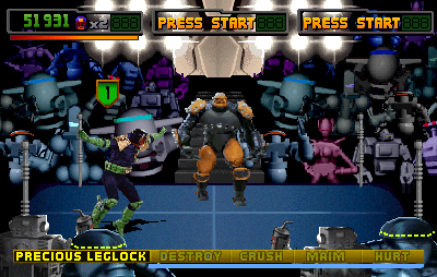 Leglock's fatness cannot stand up to Dredd's graceful Crane fighting style.