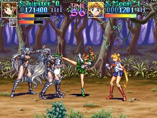 Sailor Moon is performing a very important duty here, she's, uh, 'supervising'. Apparently.