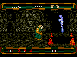 TRUE FACTS: there is a metal band called Splatterhouse and their first album had a cover based on this scene. NOW YOU KNOW!