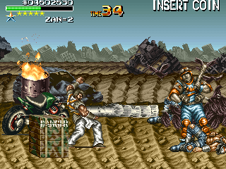 I like to imagine Zan's just waggling the concrete pole around here, like he's trying to tickle Makaku.